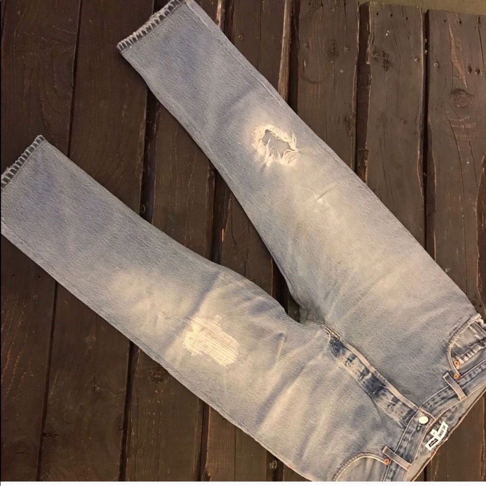 Levi’s ReDone high waisted cropped denim